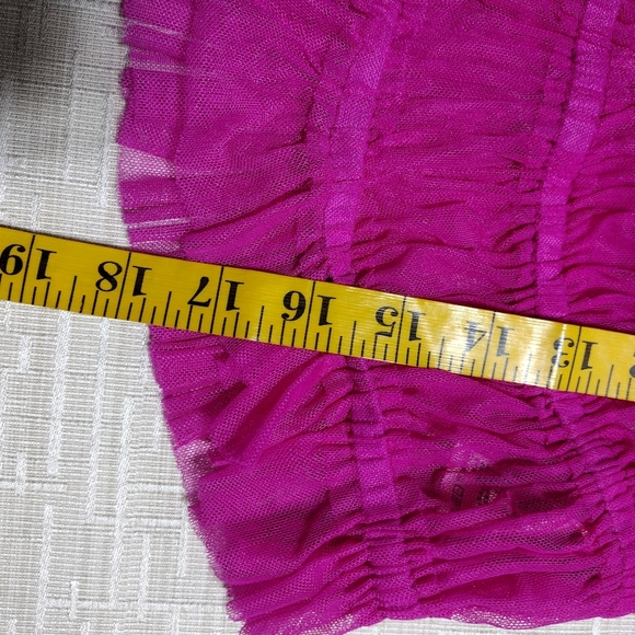 Free People Women's Making Me Smile Top Cropped Sheer V-Neck Ruched Size S - Picture 8 of 8